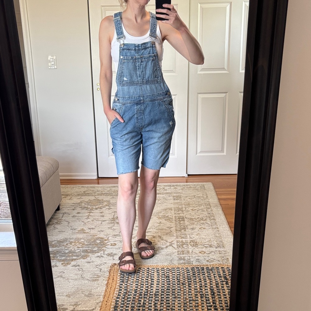 Gap Denim Short Overalls Size XS